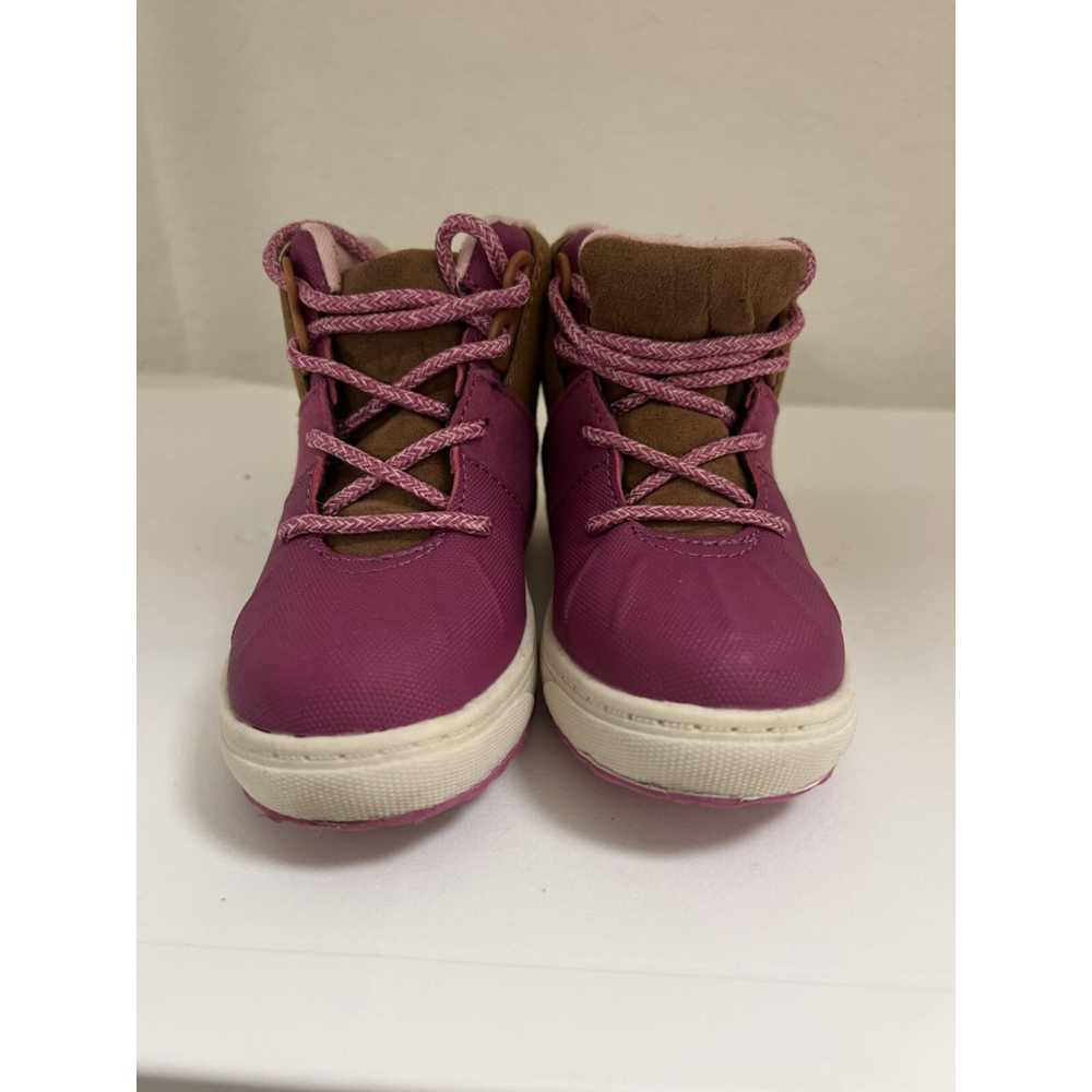 OshKosh B'gosh Wistman Little Girl High-Top Berry Sneakers- SZ 8 Style #OF22F10B - Picture 6 of 6